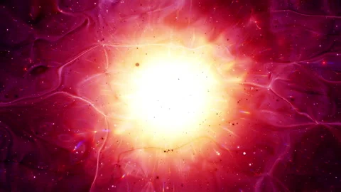 Abstract motion background shining colorful particles. Stock Footage 256386339