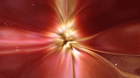 Abstract motion background shining colorful particles. Stock Footage 256391055