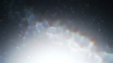 Abstract motion background shining colorful particles. Stock Footage 256394644