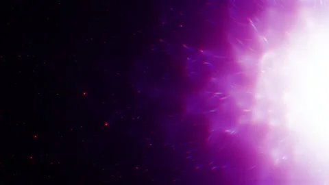 Abstract motion background shining colorful particles. Stock Footage 256394817