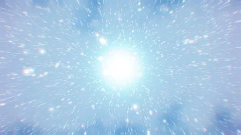 Abstract motion background shining colorful particles. Stock Footage 256400526