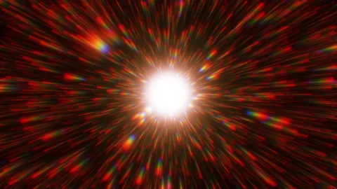 Abstract motion background shining colorful particles. Stock Footage 256401246