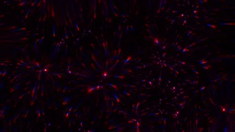 Abstract motion background shining colorful particles. Stock Footage 256405440