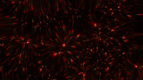 Abstract motion background shining colorful particles. Stock Footage 256405892