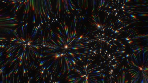 Abstract motion background shining colorful particles. Stock Footage 256406471