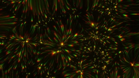 Abstract motion background shining colorful particles. Stock Footage 256406496