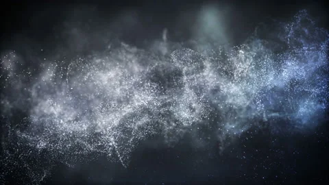 Abstract motion background shining flying particles stars Stock Footage 152582992