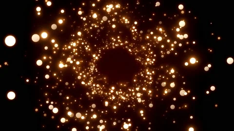 Abstract motion background shining gold particles. Shimmering Glittering Stock-Footage 131584654