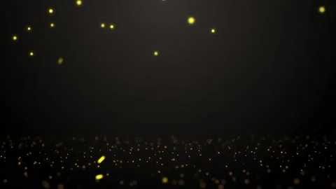 Abstract motion background with shining gold particles. Shimmering particles Stock Footage 132809268