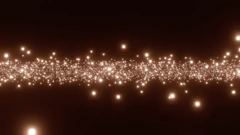 Abstract motion background shining gold particles Video stock 145577580