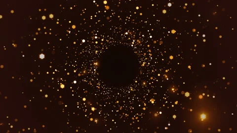 Abstract motion background shining gold particles. Stock Footage 148041422