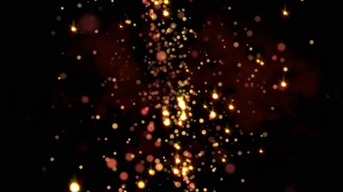 Abstract motion background shining gold fluctuating particles  loop 스톡 동영상 152018397