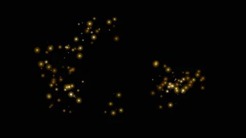 Abstract motion background shining gold particles. Stock Footage 171052604