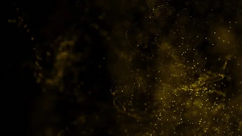 Abstract motion background shining gold particles. Shimmering Glittering Stock Footage 209652121