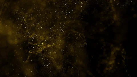 Abstract motion background shining gold particles. Shimmering Glittering Stock Footage 209652852