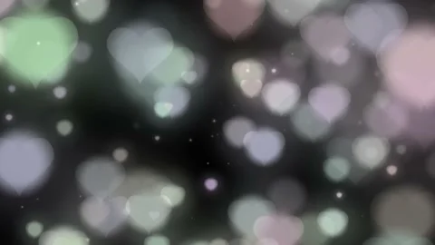 Abstract motion background shining hearts particles Stock Footage 135247009