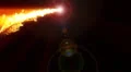 Abstract motion background, shining light, rays, particles,and energy waves. HD Footage