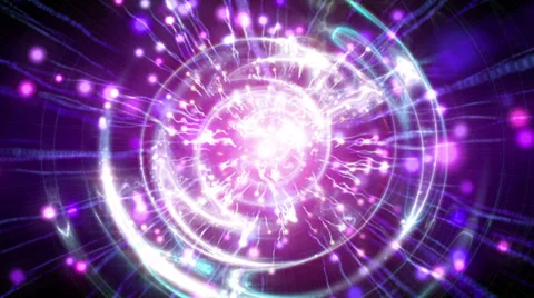 Abstract motion background, shining light, rays, particles, and energy waves. Video stock 36447471