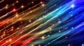 Abstract motion background, shining light, stars, particles, energy waves, loop. 4k or 4k+ Resolution