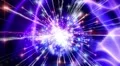 Abstract motion background, shining light, stars, particles, energy waves, loop. HD Footage