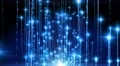 Abstract motion background, shining light, stars, particles, energy waves, loop. 4k or 4k+ Resolution