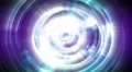 Abstract motion background, shining light, stars, particles, energy waves, loop. 4k or 4k+ Resolution