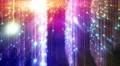Abstract motion background, shining light, stars, particles, energy waves, loop. 4k or 4k+ Resolution