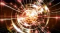 Abstract motion background, shining light, stars, particles, energy waves, loop. 4k or 4k+ Resolution