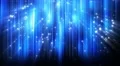 Abstract motion background, shining light, stars, particles, energy waves, loop. 4k or 4k+ Resolution