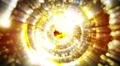 Abstract motion background, shining light, stars, particles, energy waves, loop. 4k or 4k+ Resolution