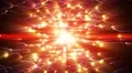 Abstract motion background, shining light, stars, particles, energy waves, loop. 4k or 4k+ Resolution