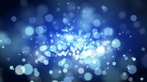 Abstract motion background shining light stars bokeh particles loop. Stock Footage