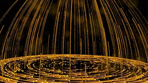 Abstract motion background, shining light, stars, particles, energy waves Stock Footage 165726228