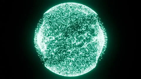Abstract Motion Background Shining Light Stars  Particles Loop. Stock Footage 268487245