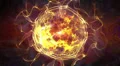 Abstract motion background, shining lights, energy waves and sparkling particles HD Footage