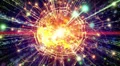 Abstract motion background, shining lights, energy waves and sparkling particles HD Footage