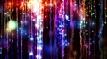 Abstract motion background, shining lights, energy waves and sparkling particles HD Footage