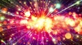 Abstract motion background, shining lights, energy waves and sparkling particles HD Footage