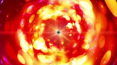 Abstract motion background, shining lights, energy waves and sparkling particles Stock-Footage 33273948