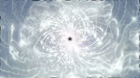 Abstract motion background, shining lights, energy waves and sparkling particles Video stock 33293717