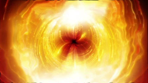 Abstract motion background, shining lights, energy waves and sparkling particles Video stock 33298739