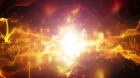 Abstract motion background, shining lights, energy waves and sparkling particles Stock-Footage 33391637