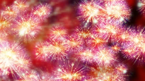 Abstract motion background, shining lights, energy waves and sparkling particles Stock-Footage 33637820