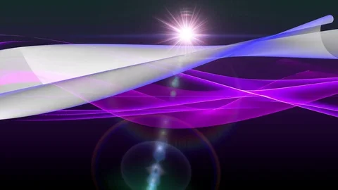 Abstract motion background, shining lights, energy waves and sparkling fireworks Stock Footage 77224806