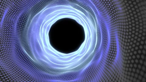 Abstract motion background, shining lights, energy waves Stock Footage 246683843