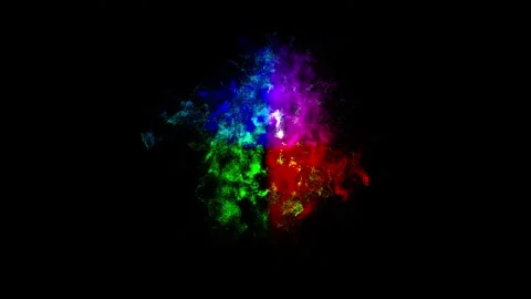 Abstract motion  background, shining lights, sparks, energy waves and particles Video stock 248634855