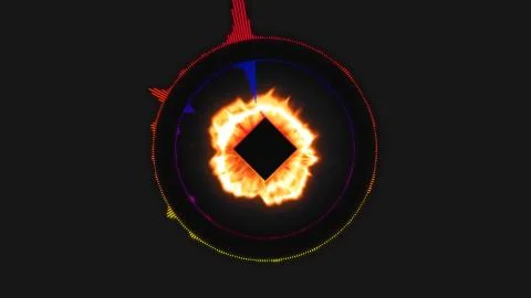 Abstract motion background, shining lights, sound waves geometric shape energy Stock Illustration