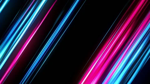 Abstract motion background, shining lines on black background, seamless loop. Video stock 97186600