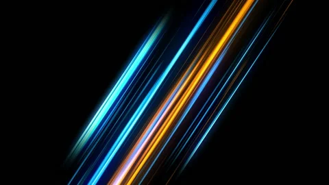 Abstract motion background, shining lines on black background, seamless loop. Видео 97186686