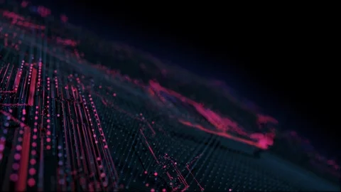 Abstract motion background shining particles sparks wave movement loop. Abstract Stock Footage 120084503